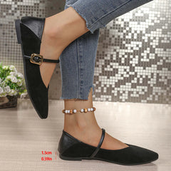 Hnewly  Big Size Retro Fashion Casual Shoes for Women Summer Autumn New Designer Mary Jane Shoes Ladies Solid Color Leopard Print Shoe