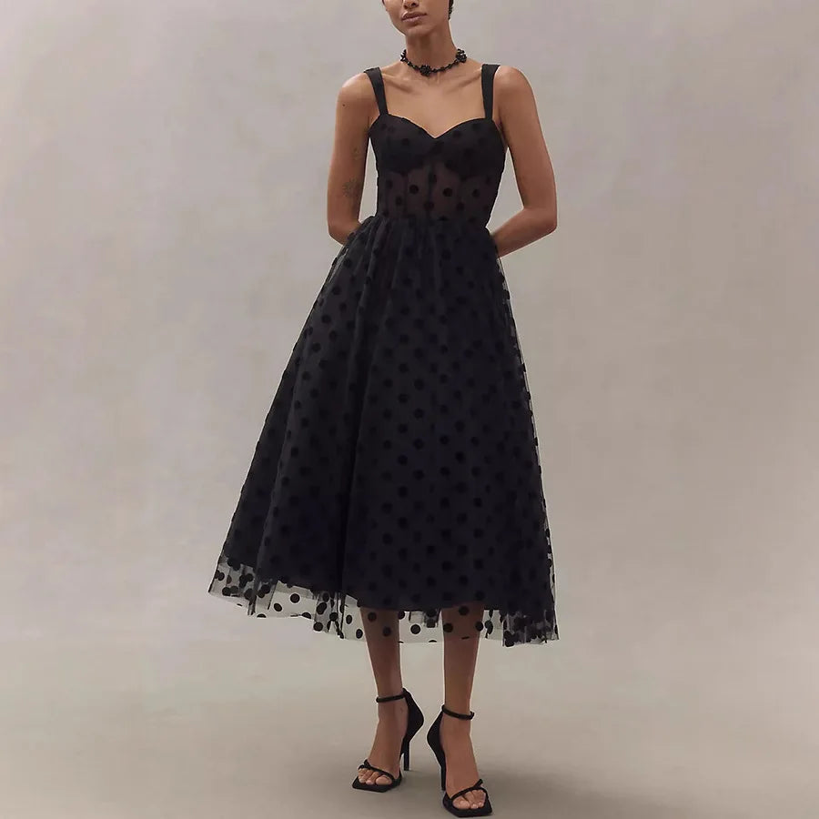 Hnewly New Sexy Mesh Zipper Women's Dress Casual Loose Party Dress