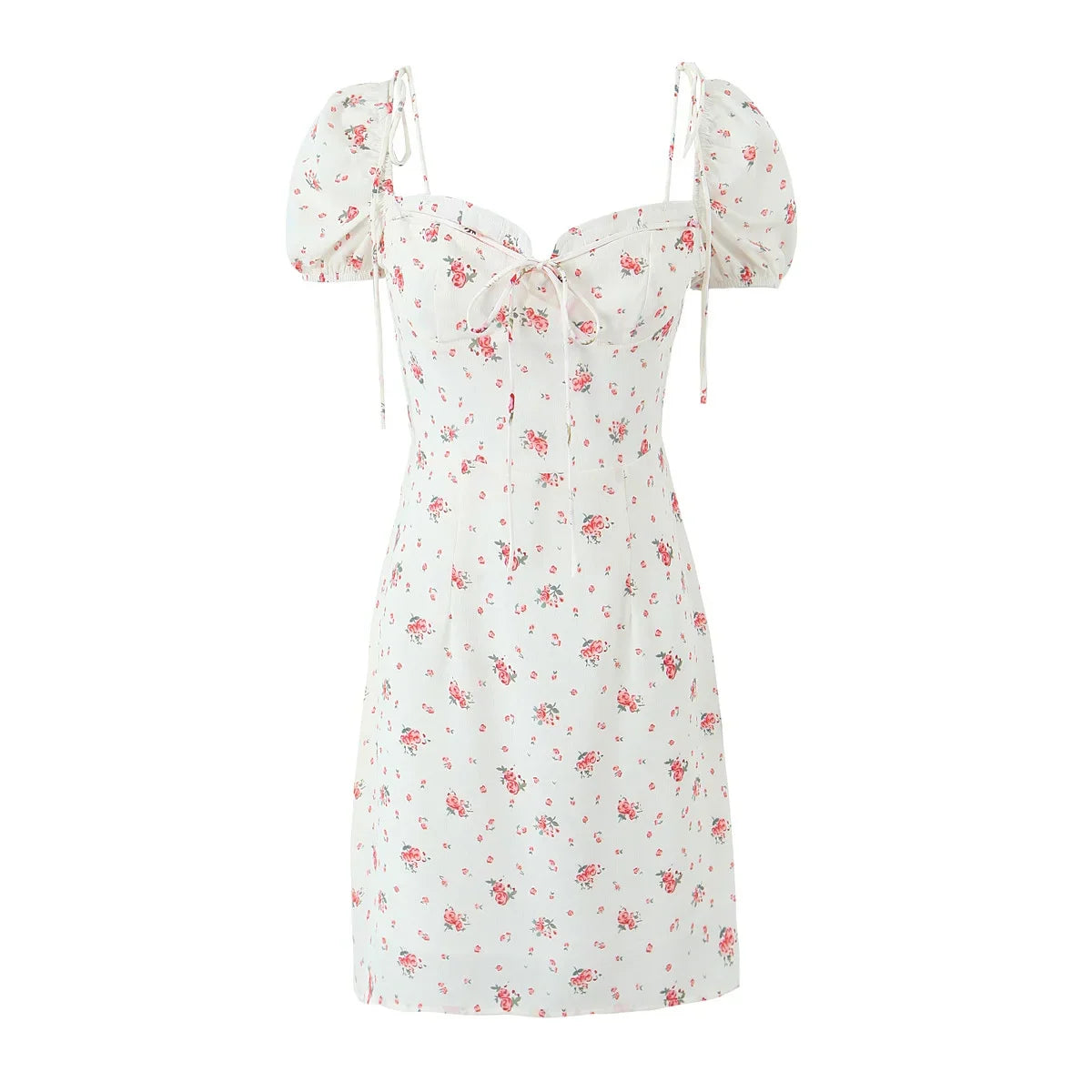 Lunivop  Sexy Off Shoulder Floral Print Sweet Dress Women Short Sleeve A-line Mini Summer Dresses Holiday Robe