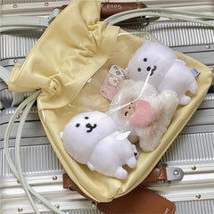 Hnewly  Drawstring Lucky Charm Ita Bag Ladies Fits 10-15cm Doll Crossbody Purse Women Compact Versatile Outing Transparent Shoulder Bag