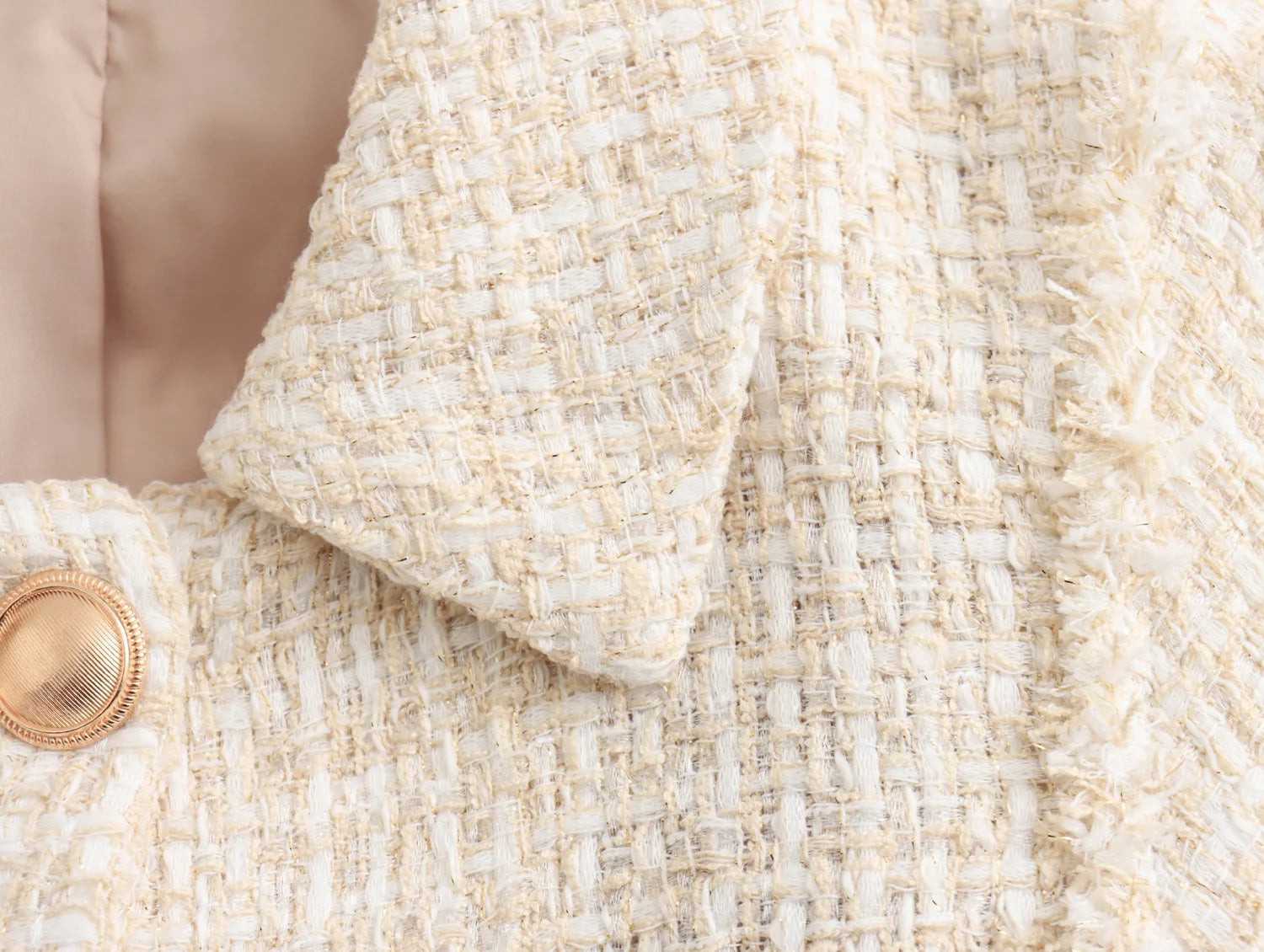 Hnewly  Spring Autumn Tweed Vest Jacket Women's 2024 New Fashion Straight Short Top Elegant Raw Edge  Sleeveless  Chic Street Youth Coat