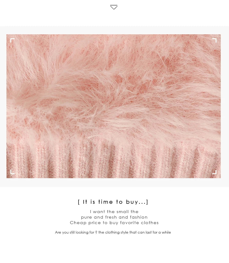 Hnewly  Heart Button Plush Soft Sweater Coat Autumn/Winter New Women's Fashion Shiny Diamond V-Neck Short Knitted Cardigan Top