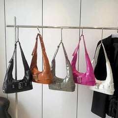Hnewly  Punk Bags For Women Trend Womens Fashion Retro Large Capacity Shoulder Underarm Crossbody Hand Bag Woman Korean Popular