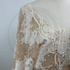 Hnewly  Boho Lace Maternity Dresses Photoshoot Long Dress Wave Maxi Gown Robe for Pregnant Woman Photography Baby Shower Gift