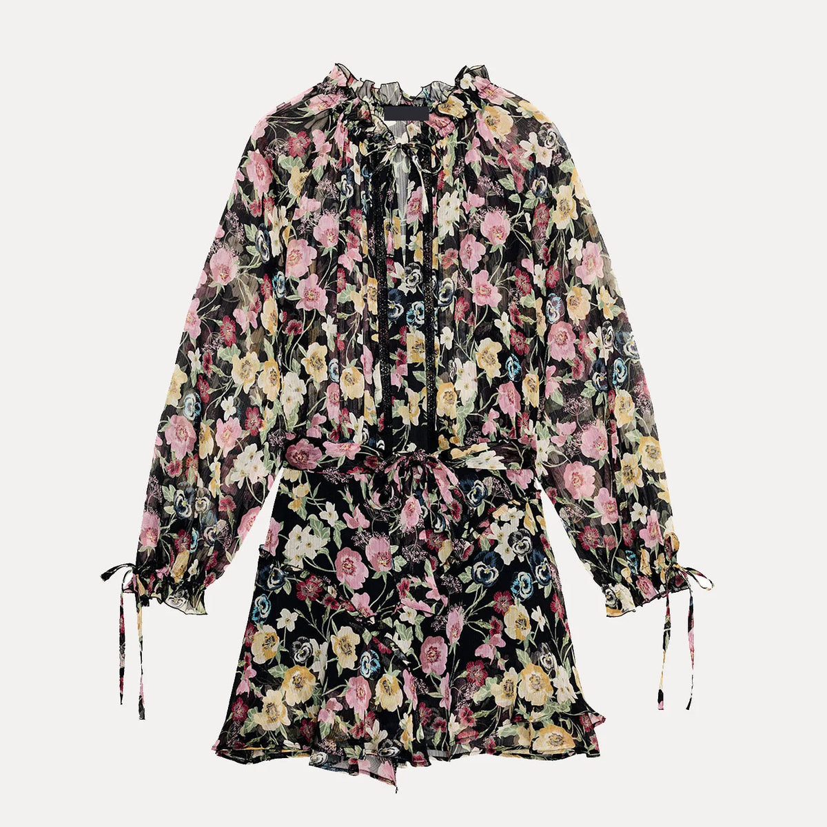 Hnewly  Faionable Floral Print  Dr Women's Commute Sle Long Sve Slim Fit Daily Wear Z Autumn New Arrival