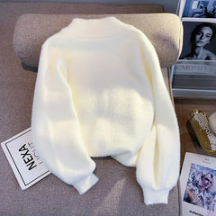 Hnewly  Soft Knitted Sweater Cardigan Coat 2023 New Women Spring Autumn New  Warm Comfortable Long Sleeve V-Neck Fashion Top Coat