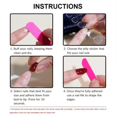 Hnewly 24pcs Pink Shiny Press-on Nails Cat Eye Glitter Artificial Nail Patch For Lady Women Manicure DIY Art Supplies with Jelly Glue