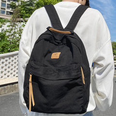 Hnewly  Girl  School Bag New Fashion College Student Vintage Women Backpack Canvas Female Laptop Bag Travel Kawaii Ladies Backpack
