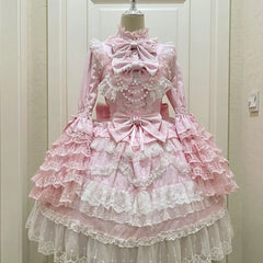 Hnewly  Cosplay Japanese Strap Dress Women Bow Dress Sleeveless Lolita Sweet Dresses Clothing Kawaii Y2k Outfits Evening Party