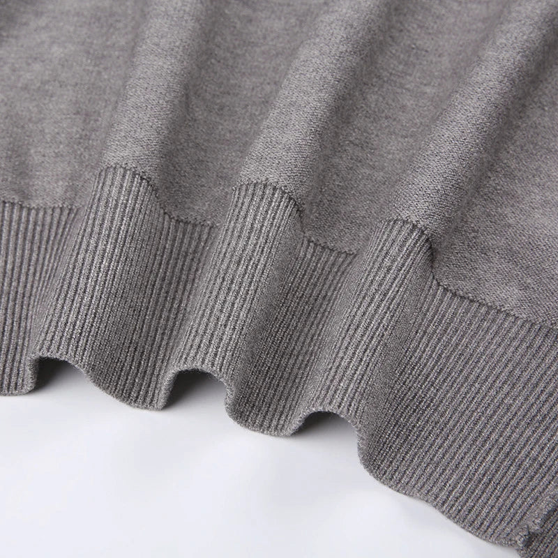 Hnewly y2k Sweaters Women Casual Solid Color V Neck Button Long Sleeve Crop Tops Cardigan Knitwear 2000s Clothing Streetwear