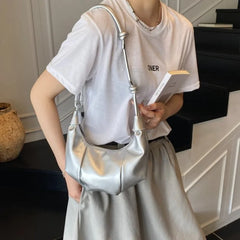 Hnewly  Luxury Minimalist Diaper Bag, Unique Casual Leather Crossbody, Fashionable Trendy Letter Logo Handbag Ladies