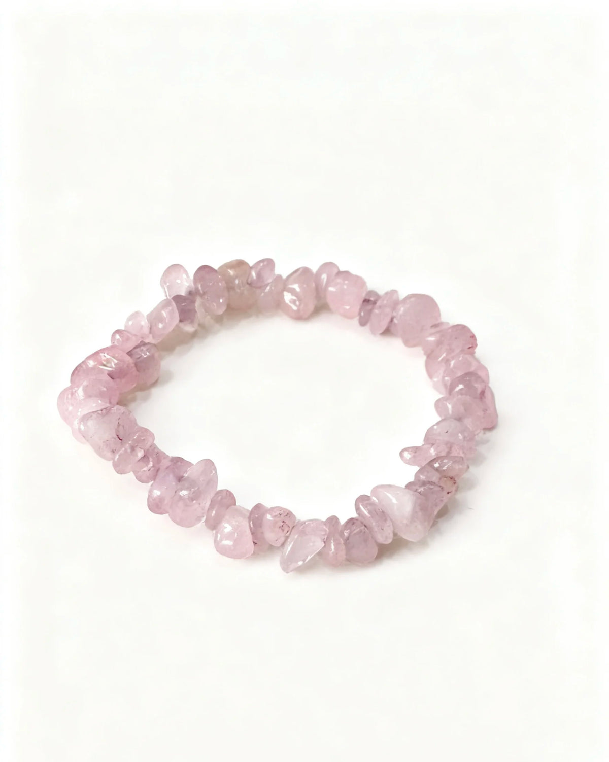 Hnewly  Natural Irregular Crystal Bracelet - 5MM-8MM Gemstone Lucky Charm - Unique Handmade Water Crystal Jewelry