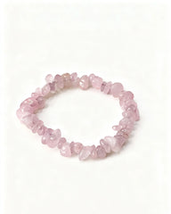 Hnewly  Natural Irregular Crystal Bracelet - 5MM-8MM Gemstone Lucky Charm - Unique Handmade Water Crystal Jewelry