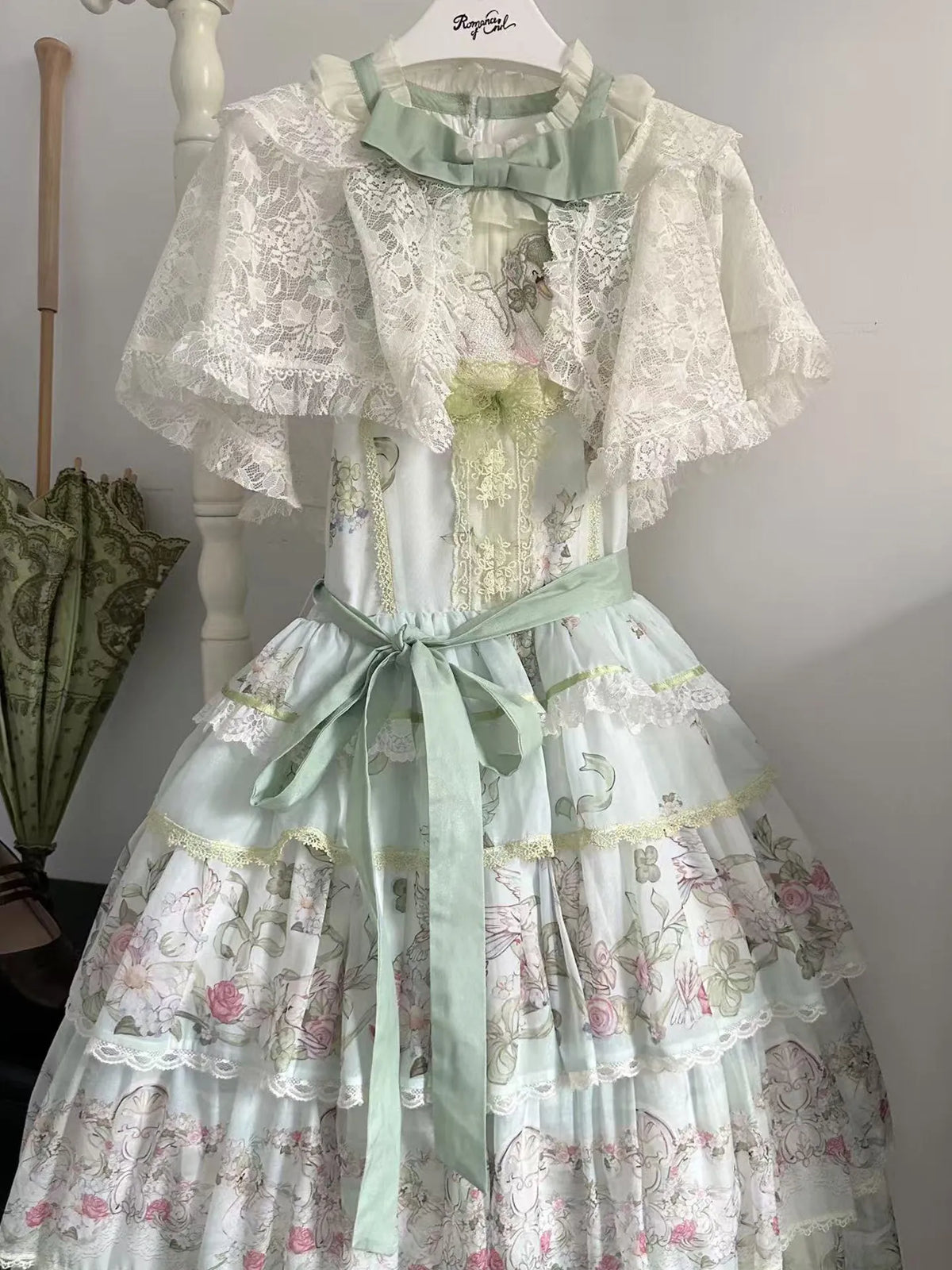 Hnewly  Princess Tea Party Sweet Elegant Dress New Summer Dresses Women's High-waisted Slimming Sleeveless Bow Lace Print Dress
