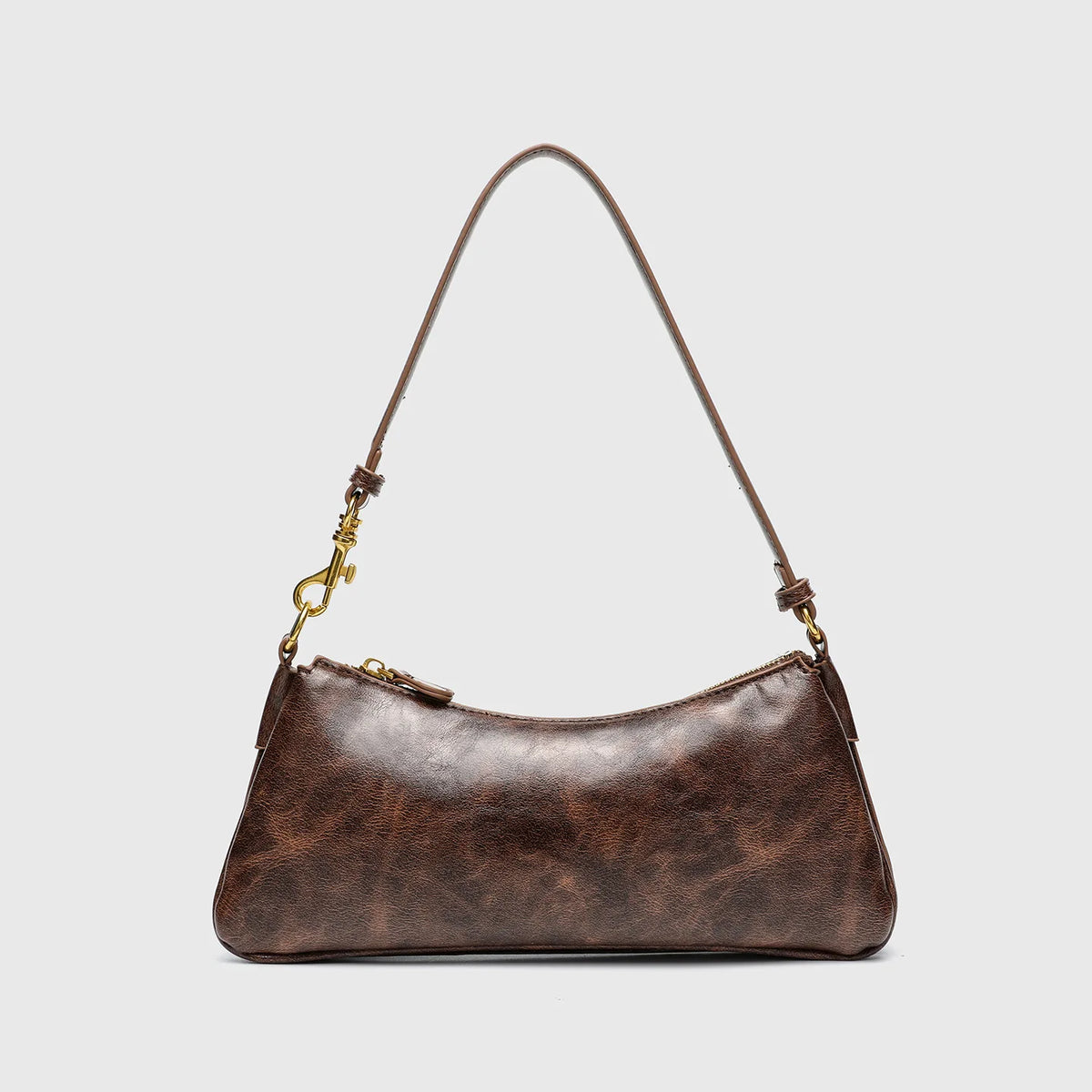 Hnewly  Spicy Girl Design Underarm Bags for Women  New Style Vintage Soft PU Leather Single Shoulder Crossbody Bag with Phone