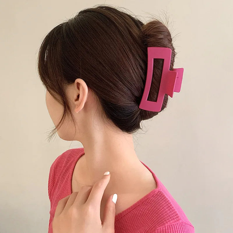 Hnewly Set of 8 Plastic Hair Clip,Large hair Accessories, Simple hairpin,Thin hair Styling Tools for women