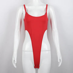 Hnewly  Summer Hot Sexy Straps Bodysuits Women Casual Tops Skinny Spaghetti Straps Sleeveless High Waist Holiday Party Jumpsuit Overalls