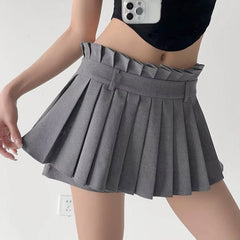 Hnewly  Summer Y2K Pleated Skirt for Women Korean Fashion Ruffles High Waist Mini Skirts Woman Jk Dance Tennis Shorts Skirt Female