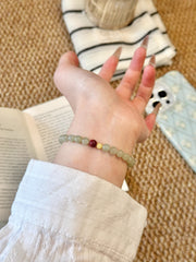 Hnewly  Autumn Winter Minimalist 6MM Chinese Style Bracelet for Women - Unique Design Lucky Hetian Stone Friendship Bracelet