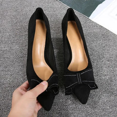Hnewly  Woman Pumps on Heeled Moccasins With Bow Fashion Trend Beau Today Lastest Comfortable and Elegant Shoes for Women 39 Spring