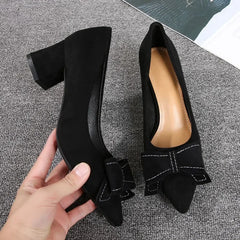 Hnewly  Woman Pumps on Heeled Moccasins With Bow Fashion Trend Beau Today Lastest Comfortable and Elegant Shoes for Women 39 Spring