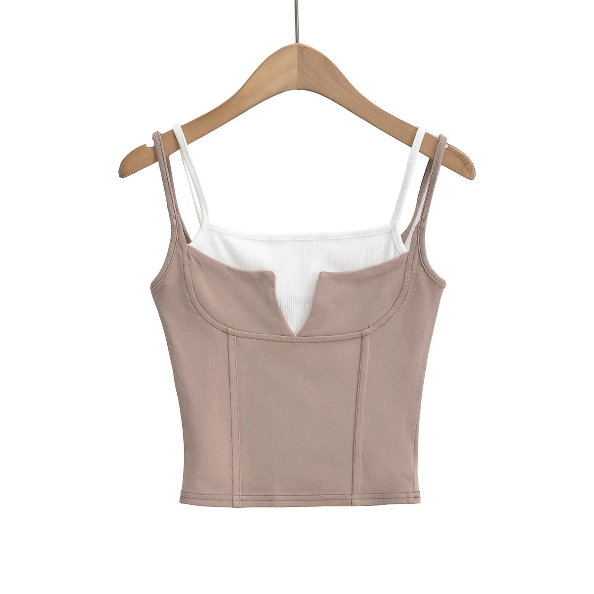 Hnewly  y2k clothes crop top women tanks & camis cute top pink korean fashion tops for women fake 2 pieces black halter top Summer