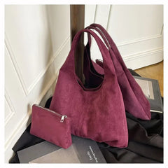 Hnewly  Unique Elegant Tote Bag Solid Color Classic Design Can Effortlessly Function As A Spacious And Chic Diaper Bag