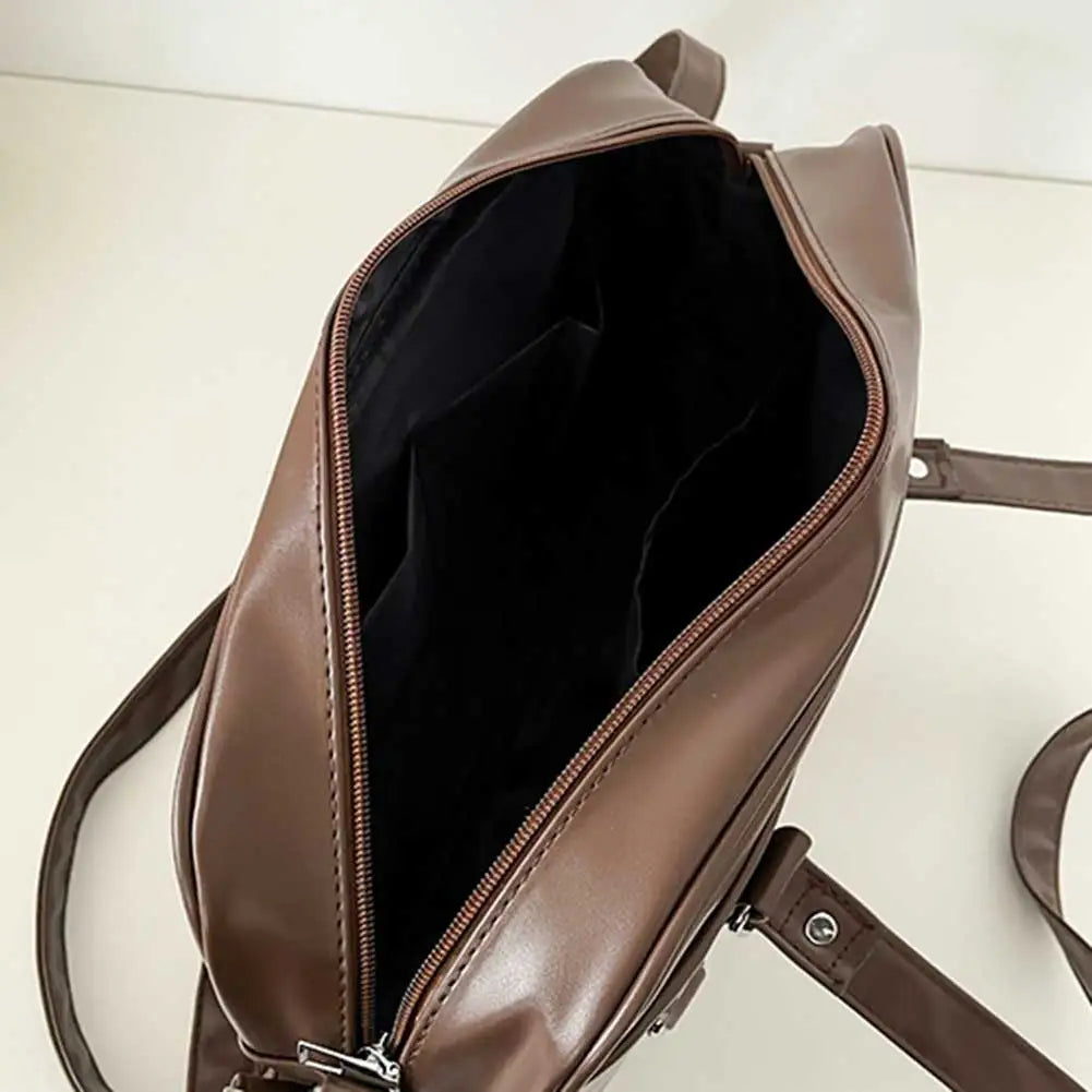 Hnewly Japanese School Handbag with Adjustable Strap Kawaii Shoulder Bag with Zipper Closure Crossbody Bag Underarm Bag Messenger Bag