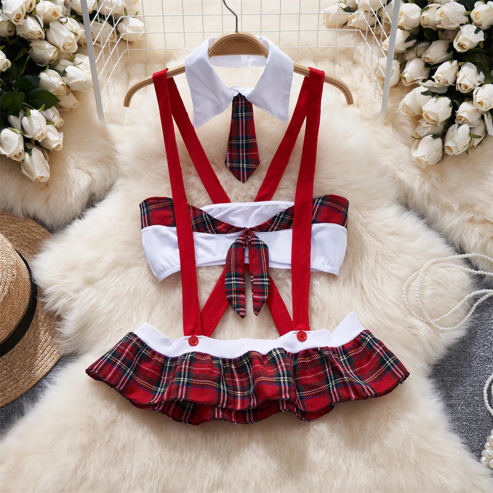 Hnewly New in Christmas Dress Women's Secret Clothes Sexy Slim Red Short Dress Pajama Erotic Lingerie Winter Hotsweet Bodycon Nightwear