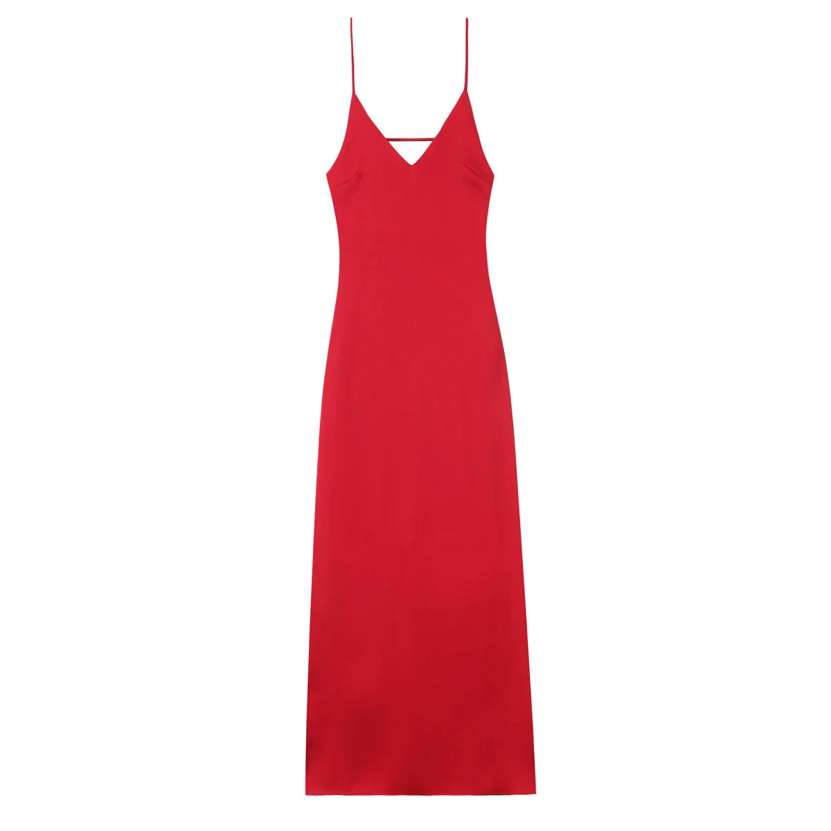 Hnewly Women Summer Yellow Stain V Neck Sling Dress Elegant Sleeveless Loose Maxi Robes 2025 New Ladies Party Holiday Dresses