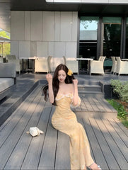 Hnewly  Woman Dress Lace Patchwork Ruffles Off Shoulder Summer Fashion French Style Chic Elegant Party Dresses Female Casual