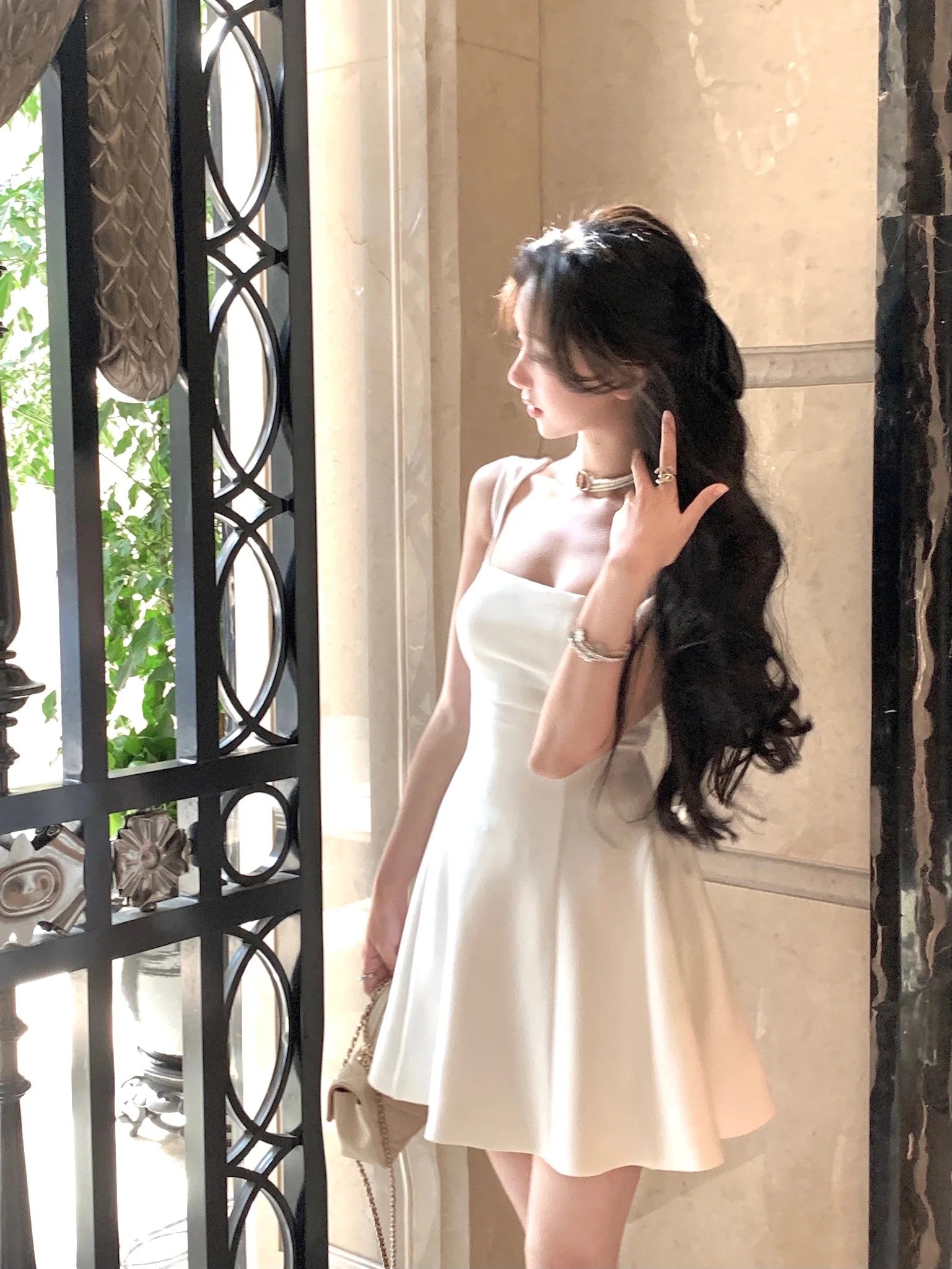 Hnewly Even Party Red Dress Women Casual Elegant Clothing One Piece Dress Korea Fashioon Summer Sleeveless Strap Mini Dress Female