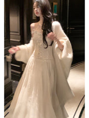 Hnewly Elegant Even Party Midi Dress Women Casual Bodycon Sexy Vintage Dress Beach Style One Piece Dress Korean Fashion Chic Retro