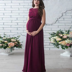Hnewly  Pregnant Mother Photography Props Pregnancy Dress Maternity es for Photo Shoot Women   Lace Maxi Gown Clothing