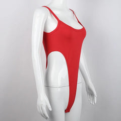 Hnewly  Summer Hot Sexy Straps Bodysuits Women Casual Tops Skinny Spaghetti Straps Sleeveless High Waist Holiday Party Jumpsuit Overalls