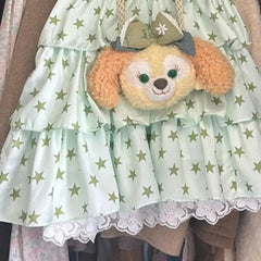 Hnewly  Y2k Print Stars Women Dresses Japanese Style Spring Summer Mini Dress Vintage Elegant Sweet Vestidos Mujer(No accessories)