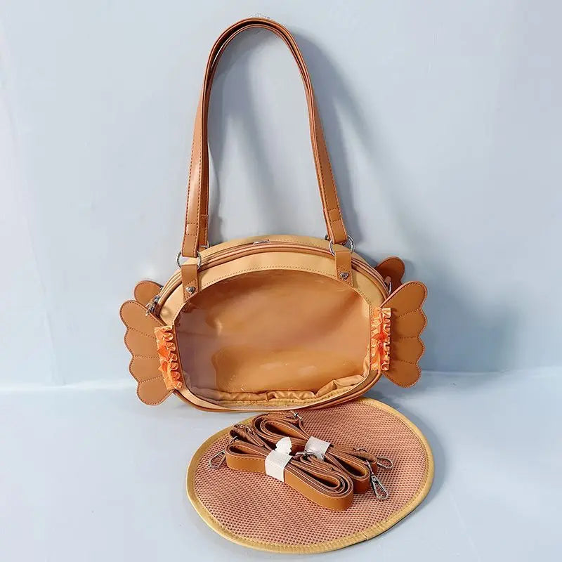 Hnewly  Lolita Aesthetic  Candy Ita Bag Women Sweet Cute Transparent Shoulder Bag Ladies Petite Refined Multifunctional Backpack