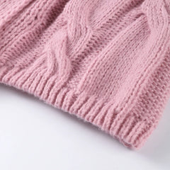 Hnewly  Elegant Thick-knit Women's Sweater Loose Solid O-neck Single Breasted Sweaters Female Fashion Spring New Lady Knitwear