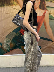 Hnewly  Korean Sweet Cool Hot Girl Coffe Shoulder Bags Women New High Street Casual Crossbody Bags Ladies Retro Messenger Bag Chic