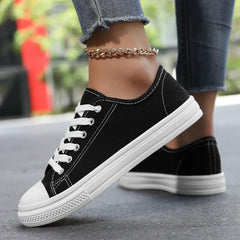 Lunivop  Spring Autumn Canvas Shoes Unisex Casual Breathable Student Sneakers Korean Style Versatile Plain Color Men's Women's Shoes