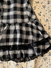 Hnewly summer inspo Y2k Harajuku Lattice Vintage Sleeveless Gothic Punk Summer Dresses Slim Short Dress Lace Sexy Korea Fashion Women Dresses