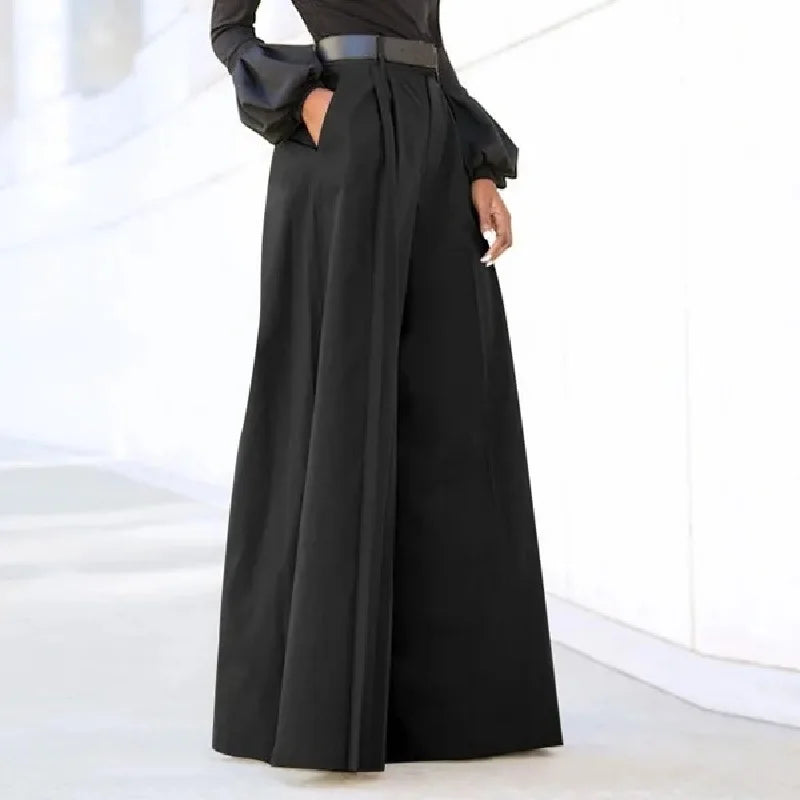 Hnewly Wide Leg Pants For Women Pants For Women Palazzo Pants Summer Printed Cropped Linen Comfy Baggy Trousers With VêTements Femme
