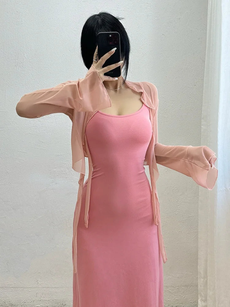 Hnewly Sexy Mesh Sunscreen Cardigan Summer Thin button Up designer korean shirt women Short Long Sleeve fashion tops P7DE