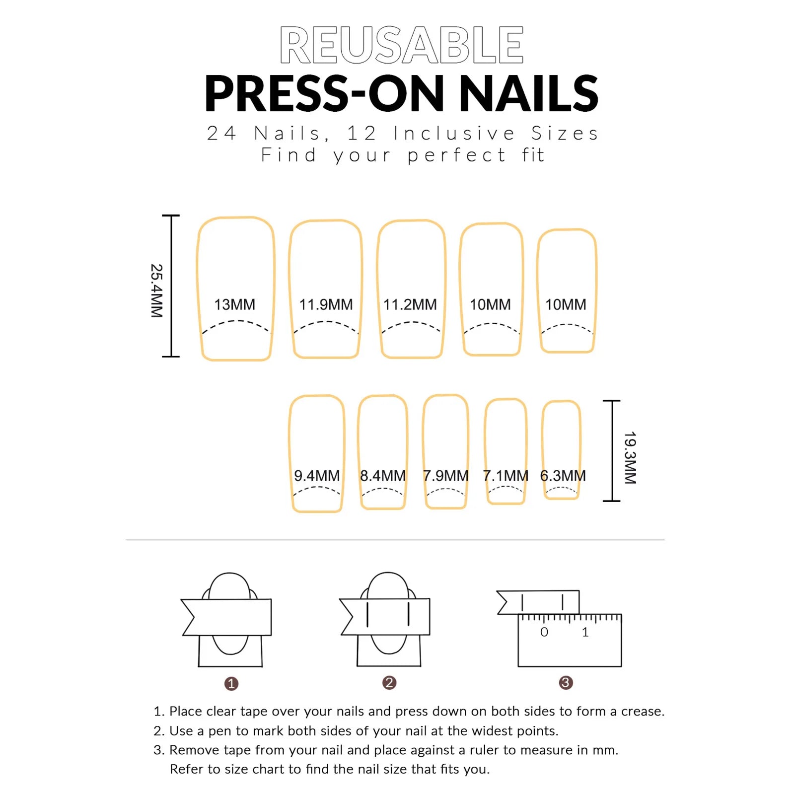 Hnewly French Pink Press on Nails with Pearl Sweet & Charming Reusable False Nails for Shopping Traveling Dating