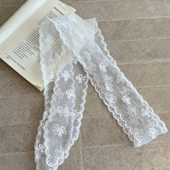 Lunivop  Unique Y2k Long Lace Waistband Floral Bow Lace Waist Belt Tie Up Thin Dress Jeans Belt Summer ремень женский cinturones de mujer