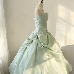 Hnewly  Sen Style Evening Gown Strapless Slimming Adult Gift Princess Dress Birthday Party Host Performance Dress