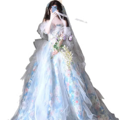 Hnewly  New One Shoulder Light Evening Dress with High Grade Sensation, Forest Student Adult Ceremony, Birthday Party, Princess Dress