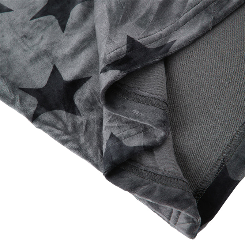 Hnewly Gothic Sweatshirt Women Punk Style Star Pattern Zip Up Long Sleeve Hooded Tops with Pockets y2k Dark Academia Clothes