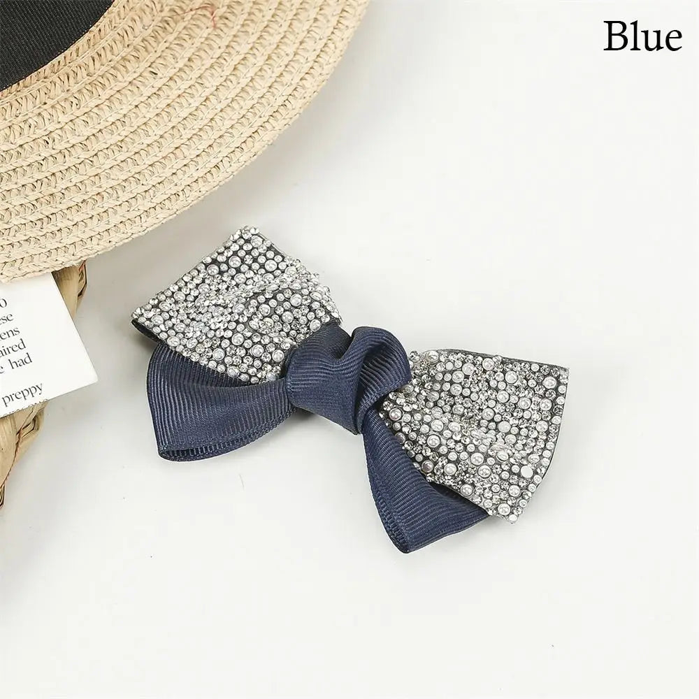 Hnewly  Rhinestone Shoes Decorations Handmade Shiny Bow Shoes Flower Jewelry DIY Bags/Clothes/Shoes High Heel