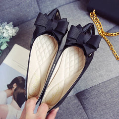 Lunivop  Summer Fashion Women's Flat Shoes Red Woman Flats Casual Loafers Soft Slip On Bow-knot Pointed Toe Daily Flat Big Size 43